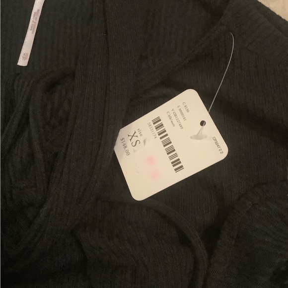 Rare New Free People Porter Wide Leg Pant set Black XS flowy bohemian whimsygoth - Picture 4 of 12